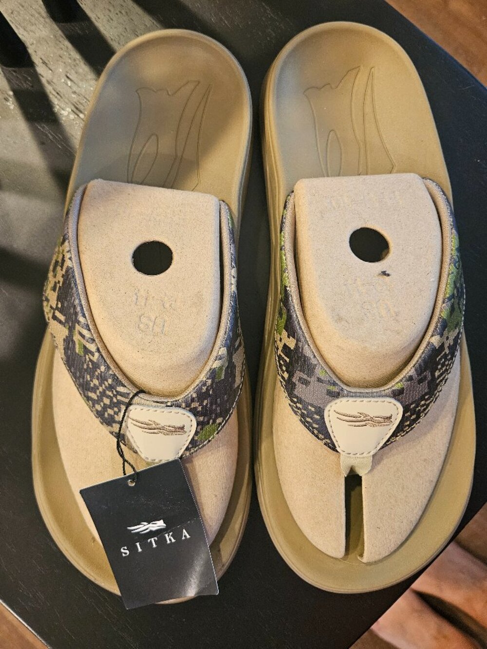 NWT Sitka Sandals Optifade Cover Flip Flops Men's 13 Hunting Outdoor - Picture 2 of 6